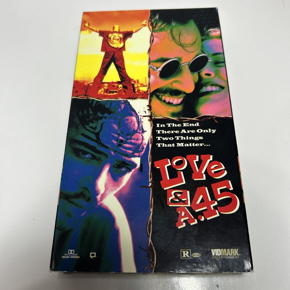 VTG‎ Love & A .45 VHS (1994, Theatrical Art) Trimark Pictures Renee Zellweger
